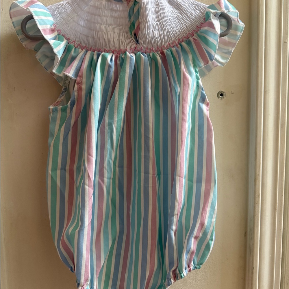 New Smocked Ice Cream Romper - Picture 7 of 7